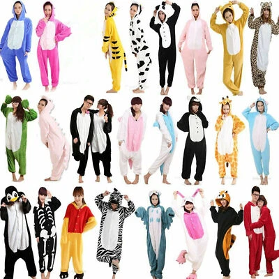 New Unisex Cartoon Kigurumi Onesie11 Pyjamas Pajamas Sleepwear Slipper Jumpsuit - Image 1 of 3