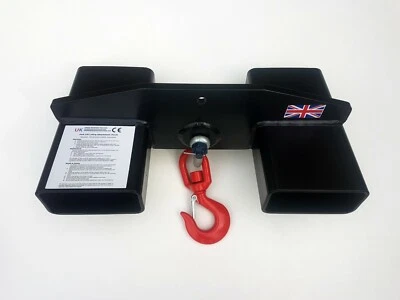 3 Tonne Forklift Lifting Hook Attachment 3000kg Telehandler Crane Jib Test Cert - Image 1 of 4