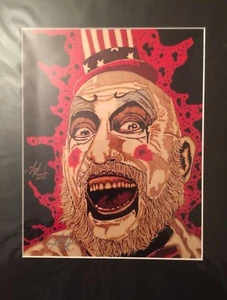 DevilsRejects Captain Spaulding 11x14 Matted Sketch Prints SignedByArtistTKeaton - Picture 1 of 1