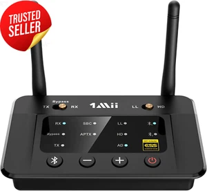 B03Pro Bluetooth 5.3 Transmitter Receiver AptX HD DAC RCA AUX TV Audio Adapter - Bild 1 von 12