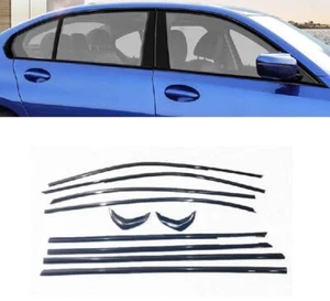 Nuevo ajuste para BMW Serie 3 G20 Negro ABS Ventana de Coche Tira de Vidrio Cubierta Borde 2023+ - Imagen 1 de 6