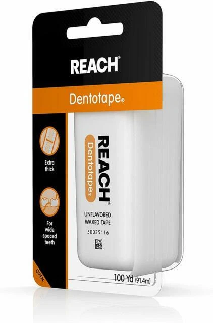 Reach Dentotape Waxed Dental Floss 100 Yards