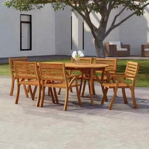 vidaXL Garden Table 200x90x75 cm Solid Wood Acacia - Picture 1 of 6
