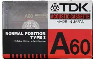 TDK A 60 Cassette Tape - Very Rare - Picture 1 of 2