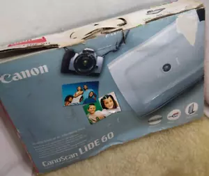 CANON SCANNER CANOSCAN LIDE 60 FLATBED SCANNER USB COLOR DESKTOP SCANNER - Picture 1 of 21