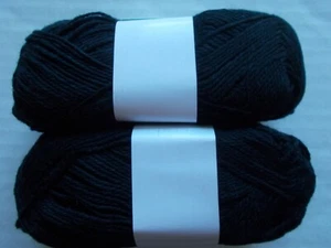 MeiMei Candy 100% cotton yarn, Black, lot of 2 - Picture 1 of 2