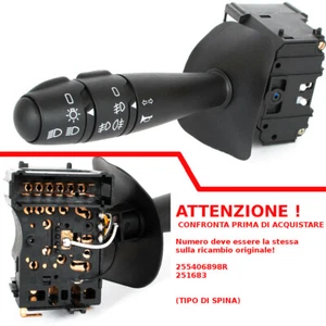 INTERRUTTORE COMANDO DEVIO LUCI PER DACIA DUSTER 2010- 255406898R - Imagen 1 de 11