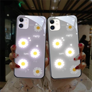 Daisy Flower Incoming Call Light Flashing Phone Case For iPhone 7/8/11/12 - Picture 1 of 12