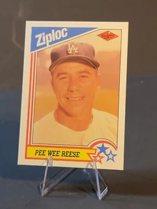 1992 Ziploc Baseball Cards #6 Pee Wee Reese (HOF) L.A. Dodgers - Picture 1 of 2