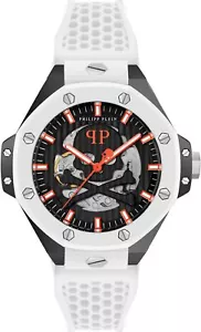Philipp Plein PWPFA0724 $KELETON ROYAL Automatik schwarz weiss Herren Uhr NEU - Bild 1 von 10
