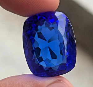 Natürlich 70 Cts Zertifiziert Blauer Saphir Kissen Form Lose Edelstein NG - Picture 1 of 10
