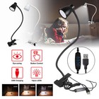 USB Reading Light Flexible LED Lamp Laptop Computer Clip On Bed Desk Table