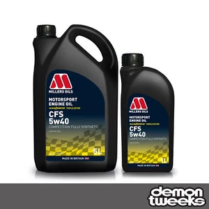 Millers Oils CFS Nanodrive 5W40 Synthetic Motorsport Engine Oil - 6L (5L & 1L) - Picture 1 of 1