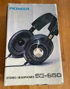 NOS Vintage Pioneer headphones se 650 - Picture 1 of 12