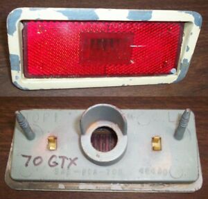 1970 Road Runner GTX Red Rear Side Marker Assembly Lamp Lenses lens mopar