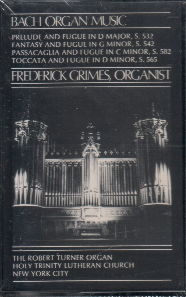 Bach Organ Music Prelude Fantasy Passacaglia Toccata And Fugue Sealed Cassette - Image 1 of 3