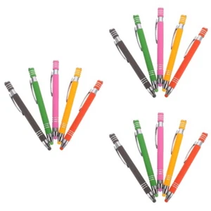 3 Pack Kugelschreiber Aus Metall Bildschirmstifte Kapazitive 2-in-1-Stifte - Zdjęcie 1 z 12