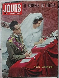 JOURS DE FRANCE REVUE N° 319 DU 24 DECEMBRE 1960 MARIAGE LA REINE FABIOLA KIRAZ - Imagen 1 de 3