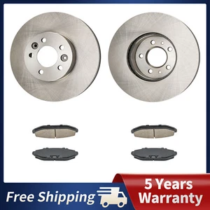 Front Disc Rotors Brake Pads For Ford Crown Victoria 1998-2002 Lincoln Town Car - Foto 1 di 14