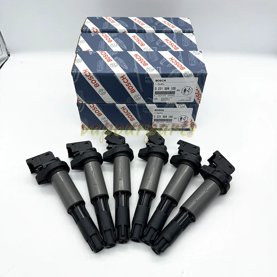 6Pcs UF522 Ignition Coils For Bosch BMW 550 545 650 745 750i X5 UF515 0221504100 - Изображение 1 из 4