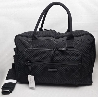 Bolsa de viaje Vera Bradley Weekender en microfibra clásica negra Foto 1 de 4