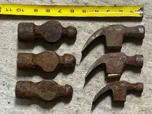 VINTAGE 6-TEILIGES HAMMERKOPF KONVOLUT - MASCHINIST SCHMIED - Bild 1 von 6