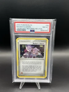 Rocket's Admin. 86/109 Team Rocket Returns Reverse Holo Pokémon 2004 PSA 8 - Picture 1 of 2