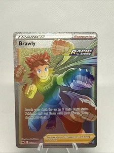 Pokemon Brawly 212/198 Secret Rainbow Rare Full Art Chilling Reign NM - Picture 1 of 2