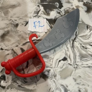Disney Parks Pirates of the Caribbean Mickey Mouse Toy Glow Sword Red Grey - Picture 1 of 2