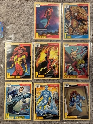 Marvel Universe Series 2 1991 casi completo 159 (de 162) juego de cartas base - Impel Foto 1 de 4