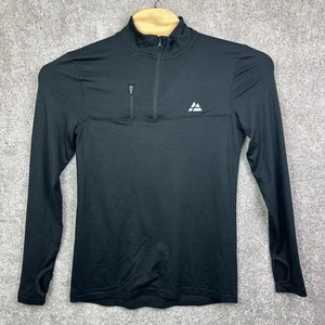 Danish Endurance Men’s Half Zip Athletic Long Sleeve Shirt Black SZ US Small - Picture 1 of 6