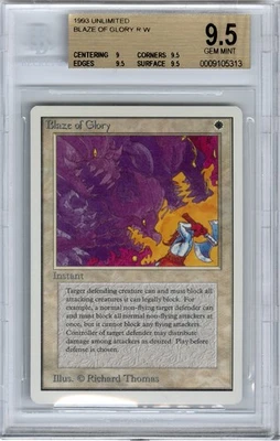 Blaze of Glory (Unlimited), Magic the Gathering, BGS 9.5 (GEM MINT) - Image 1 of 2