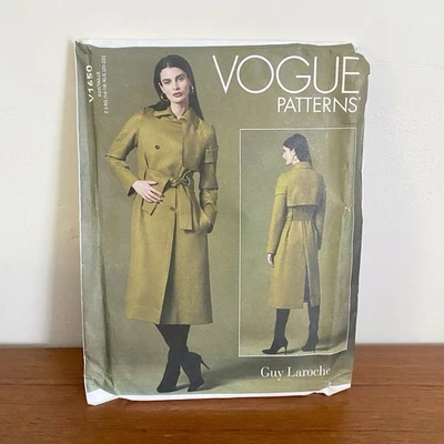 Vogue Sewing Pattern 1650 Misses 16-22 Lined Coat Front and Back Yoke and Pocket - Image 1 of 4