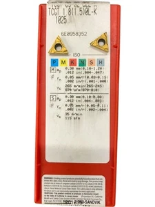 2 Stk. Sandvik TCGT 09 02 02L-K Grade: 1025 Hartmetalleinsätze - Bild 1 von 1