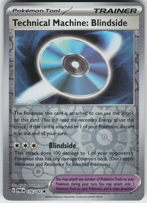 Pokemon Technical Machine: Blindside 176/182 SV04: Paradox Rift NM Reverse Holo - Image 1 of 2