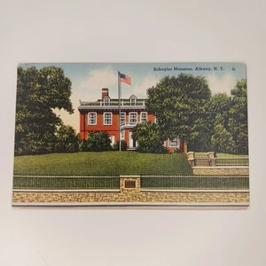 AK Schuyler Mansions Albany New York Leinen unbespielt - Bild 1 von 7