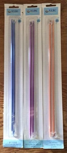 Three Pairs Of Metal Knitting Needles 35cm Long 3.5, 4 & 4.5mm - Picture 1 of 2