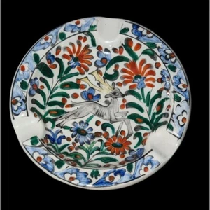 Posacenere cervo floreale Ikaros ceramica vintage raro made in Hydra Grecia - Foto 1 di 5