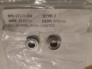 2 Penn Bearings No. 20L-722 1233759 for 12V VS VSX 20 30 50 VISX VISXS Reels - Picture 1 of 1