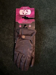 Ladies Leather Gloves   Oxford Radley Short Heritage Style Women's - Brown - Picture 1 of 6