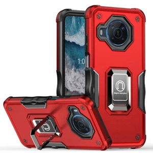 For Nokia X100 Case Shockproof Armor Ring Holder Stand Cover+Screen Protector - Picture 1 of 28