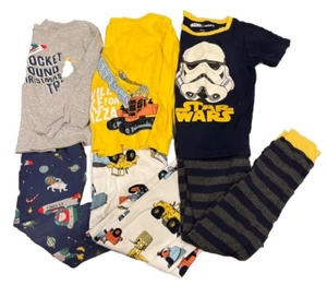 Lot Of 3 - Boys Pajama Sets Long Sleeve And Pants, Size 7 Carters - Picture 1 of 4