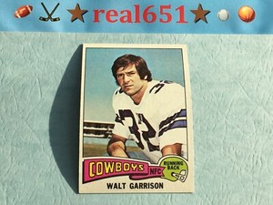 1975 Topps NFL #341 WALT GARRISON | Pretty Decent Vintage | Dallas Cowboys 