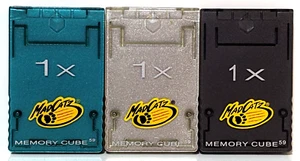 (3) Three Nintendo Gamecube Memory Cards 1x Cube Mad Catz - Picture 1 of 2