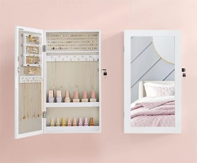 SONGMICS Schmuckschrank, Spiegelschrank, Hängeschrank, Wandschrank, JJCDE051W02 - Bild 1 von 4