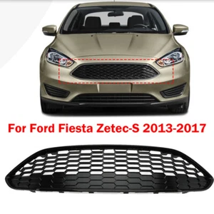 Front Grill center Grille Trim Cover Cap For FORD FIESTA MK8 2013-16 Honeycomb - Picture 1 of 6