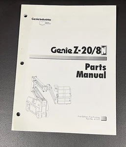 Genie BOOM Z-20/8N PARTS MANUAL BOOK CATALOG BOOM LIFT PLATFORM GUIDE #41315 - Picture 1 of 2
