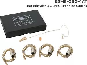 Galaxy Audio ESM8 Single Ear Headset Mikrofon/4 Audio-Technica Kabel - Beige - Bild 1 von 2