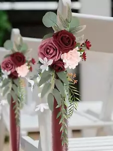 4 Pcs Wedding Aisle Flowers Decorations Pew Flowers For Weddings Ceremony - Picture 1 of 49