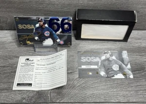 1998 Authentic Sammy Sosa 24K Gold Signature Card 66 Home Runs Chicago Cubs - Picture 1 of 6